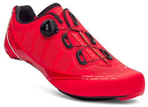 Spiuk Sportline Road Zapatilla Carretera ALDAMA, Adultos Unisex, Rojo Mate, T. 39