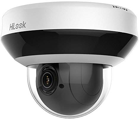HiLook PTZ-N2404I-DE3 4MP Full HD PoE Mini PTZ Netzwerk Wettergeschützte Überwachungskamera mit 4X optischem Zoom und 16x digitalem Zoom, weiß