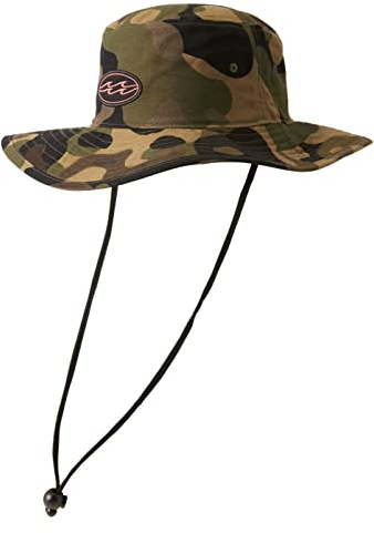 BILLABONG Big John Safari-Sombrero de Sol con Correa para la Barbilla, Olive Camouflage, Taille Unique para Hombre