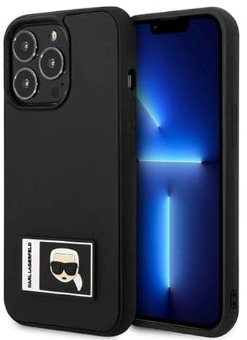 Karl Lagerfeld KLHCP13X3DKPK Hülle für iPhone 13 Pro Max 6,7 schwarz/Black Hard