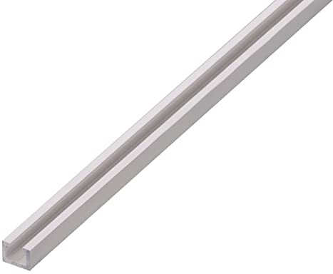 Alberts 492618 Nutprofil | Aluminium, silberfarbig eloxiert | Nutbreite 6 mm | 1000 x 14 x 10 mm