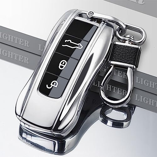 Briquet Porte-clés Coupe-Vent, Briquet modèle clé de Voiture, Briquet Ornement Cool avec Boussole, Allume-Cigare, Cadeau for Homme (Couleur : Silver2)
