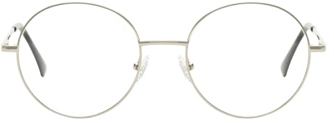 KAEOISFU Groß Retro Runde Lesebrille 1,0 für Männer Frauen, Metall Rahmen Anti-Blaulicht Computerlesegerät mit Federscharnieren, Robuste Anti-Ermüdung der Augen Gross Lese Brille