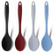 GEEKHOM Silikonlöffel, 4 Stück Kochlöffel Silikon Rührlöffel Hitzebeständig Serviertischlöffel Antihaft Silikon Löffel für Camping-Essen Kochen Rühren Mixen Backen, 20,3cm, Schwarz/Rot/Grau/Blau