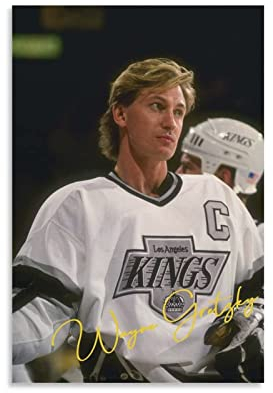 RAAMKA Leinwandplakat Senza Cornice Wayne Gretzky Poster Canvas Wall Art Pictures for Bedroom Wall Art Gifts Decor 50x70cm