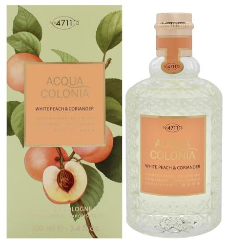 4711 Acqua Colonia® White Peach & Coriander | Eau de Cologne - ausgleichend - Wellness für die Sinne | 100ml Natural Spray