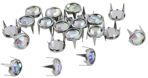 Bedazzler AB-Ersatzminen für Bedazzler, 5 mm, Strasssteine, voreingestellt, Gemagic-Nieten, Nagelköpfe in Felgen für Kleidungsverzierungen, Lederarbeiten, Basteln, Dekorieren von Schuhen, Gürteln,