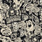 LZH-LP Papier peint autocollant avec crâne couronne, 44x300CM espace science-fiction, papier de contact, amovible et autocollant, film décoratif amovible pour meubles d'armoire