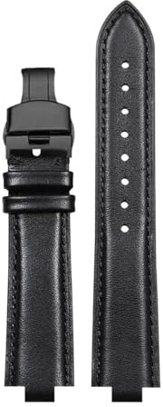 Generisch Konvexe Rindsleder-Uhr Starp kompatibel mit LV Louis Vuitton Smart Watch Herren Damen Lederarmband ersetzen Armband 19 x 10 mm 21 x 12 mm