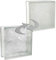 Basic Brique de verre Nuage clair 1 face satinée 24x24x8 cm - 4 pièces