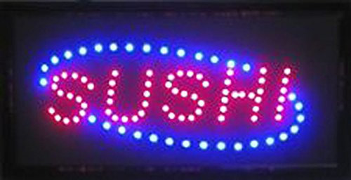 ENSEIGNE PANNEAU TABLEAU LUMINEUSE LED - SUSHI. IDEAL POUR VITRINES,RESTAURANT