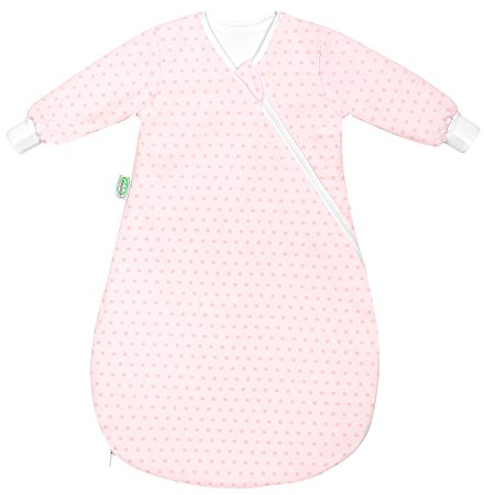 Odenwälder 1430 Jersey-Unterzieh-BabyNest springing dots, Größe in cm:70 cm, Farbe:rosé quarz