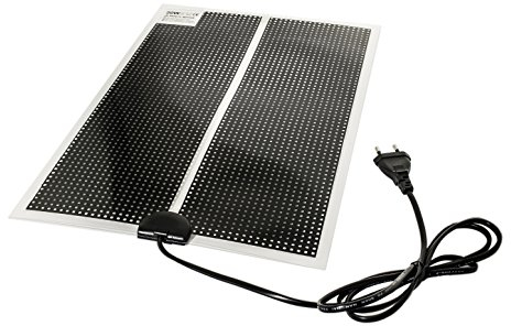TropicShop Heizmatte mit Thermostat, Terrarienbeheizung, PET Wasserdicht, Für Echsen & Spinnen, Stromsparend (20w mit 42x28cm)