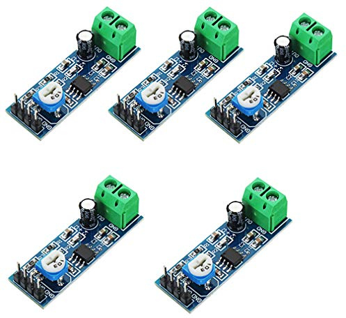 HiLetgo® – LM386 Audio-Verstärker / Modul für Raspberry Pi / Arduino, 5 Stück