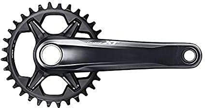 SHIMANO Bielas Xt 170mm Boost55 1x12v S/Caz Fahrradkurbel, Uni, für Erwachsene, Mehrfarbig