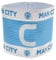 Hy-Pro Offiziell Lizenziertes Manchester City F.C. Kapitänsarmband - Jugend Man City Merchandise Armband für Fußball Great Man City Fußball Geschenkidee