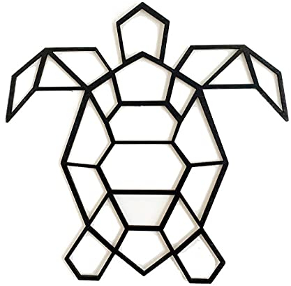 Schildkröte Wanddeko Holz Schildkröte Wanddekoration Schildkröte Deko Wall Art Geometrische Ornamente Minimalistische Wandkunst Hängende Dekoration Turtle Decoration