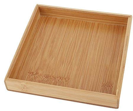 Serviertablett Tablett Holztablett 20cm WEIKEYA Bambus Tablett japanisch Stil Rechteckig Tablett einstellen zum Essen, Fr¨¹HST¨¹ck, Abendessen, Kaffee Tabelle, Partys, Restaurants