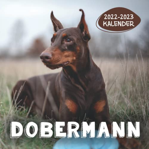 Dobermann Kalender 2022-2023: 24-Monats-Kalender von Januar 2022 bis Dezember 2023. Platz für Notizen. Es ist ein perfektes Geschenk für einen geliebten Menschen