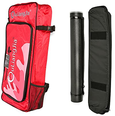 Recurvebogentasche mit Köcher, Bogenschießen Compound Bow Bag, Canvas Rucksack Aufbewahrungsbox Bogen für Outdoor Bogen Zubehör, Schutz Tasche für Recurvebogen, Zubehör beim Bogenschießen (rot)