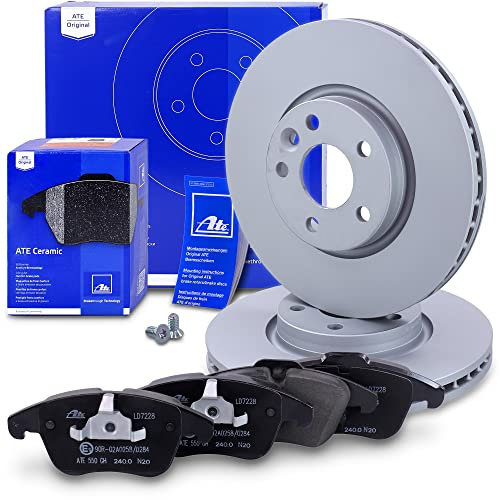 ATE Bremsenset Vorderachse inkl. Bremsscheiben vorne Ø 300 mm belüftet und Ceramic Bremsbeläge vorne Kompatibel mit FORD GALAXY Mk2, S-MAX, LAND ROVER FREELANDER 2, VOLVO S60 2, S80 2, V60, V70, XC70