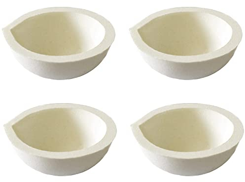 LLF - Cuenco de cerámica para crisol (4 unidades, 100 g)