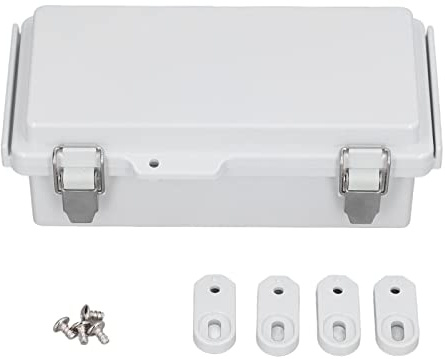 IP67 Wasserdichtes Elektrokasten Für Außenbereich Mit Anschlussdosen - Klappbares DIY Elektronikgehäuse Aus Grauem ABS Und Edelstahl Für Elektrisches Projekt