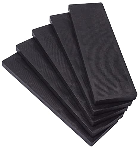 SKIR'CO Cuñas planas de plástico de 6 mm, embaladoras de acristalamiento, espaciadores de marcos, empacadores de marcos de puertas y ventanas