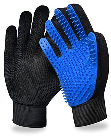 GJEASE Cat Grooming Glove Brush,Pet Hair Remover Tool,Reusable Dog Hair Fur Remover for Carpet,Furniture,Couch,Clothes,Eco-Friendly and High efficiency