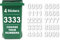 4 x Bin Numbers for Wheelie Bins, 0-9, Dustbin Stickers, Easy Application 17.5cm Stick On Number Stickers - Weatherproof Self Adhesive Vinyl (Number 3)