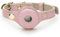 NINA WOOF Cupertino Collier pour chien en cuir végétalien – Collier mignon de luxe avec boucle réglable pour chiens, collier pour chien de petite taille à chien de grande taille – Rose (taille XS)