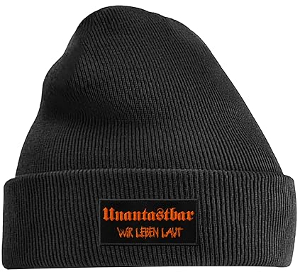 Unantastbar – Wir Leben laut - Beanie schwarz