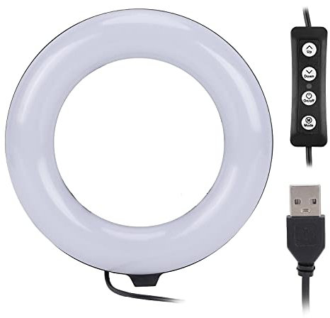 Anneau Lumineux LED De 15,2 Cm, éclairage Annulaire Pour Vidéoconférence, éclairage Annulaire Pour Ordinateur Portable, Double Température De Couleur 3000 à 6000 K, Lumière De Remplissage Pour Enregis