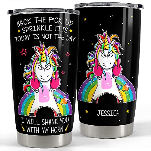 Mug Isotherme 590ml Tasse À Boire Isotherme Réutilisable Tasse De Voiture Pour Noël Papa Maman Gobelet Licorne Personnalisé Drôle En Acier Inoxydable