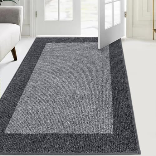 FCSDETAIL Zerbino Interno 86 x 150 cm, Tappetino Antiscivolo e Lavabile in Lavatrice, Tappetino d'Ingresso Assorbenti per Cane, Ingresso, Porta, Corridoio