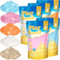 NiToy 5 kg Magic Sand Set 5 Farben, Sensorisch Sandspielzeug Zaubersand Geschenk, Magic Sand für Kinder, ideal für kreatives Indoor-Sandspiel, ab 3 Jahren
