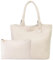 PS PETITE SIMONE Tote Bag Handtasche Damen mit Handgelenkstaschen Geflochtene Tasche Mode Umhängetasche Shopper Schultertasche für Schule Arbeit Reisen Einkaufen 41 * 30 * 17CM Hazel