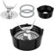 Pièces de Rechange de Mélangeur pour Oster, Lame de Glace de Mélangeur avec Capuchon de Base de Pot et 2 Joints Toriques en Caoutchouc Compatibles avec Oster Osterizer Mélangeurs Accessoires