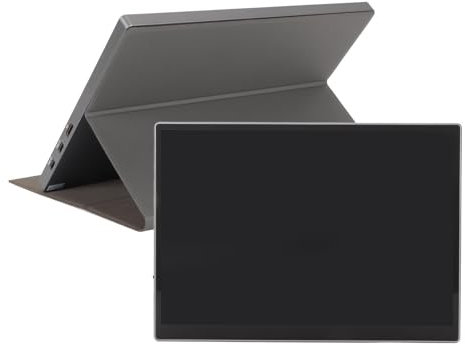 Tragbarer, 10,5-Zoll-Touchscreen, Reisebildschirm, Quer-/Hochformatmodus, Schutzhülle, Tragbarer Externer Mobiler Bildschirm für Gaming-Meeting-Ausbildung
