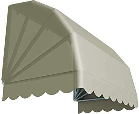 T-TENDA - Tenda a Cappottina a 5 Raggi Personalizzabile, con Struttura in Alluminio, in Tessuto PVC, Adatto per Balconi, Porte e Finestre, Disponibile in Varie Misure e Mantovane