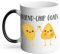 Mug Thermo-réactif Tasse Magique - Friend-Chip Goal Jeux de Mots Nourriture Street Food Snack - 325 ml