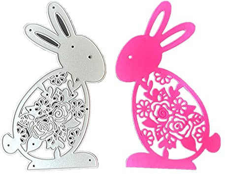 Ostern Stanzschablone Stanzbögen Stanze Prägeschablone Stanzformen Osterhase Osterei für Basteln Scrapbooking Fotopapier Karten Handwerk DIY Ostern Geschenk Deko Cutting Dies Easter