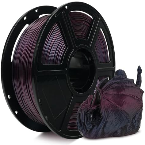 FLASHFORGE Chameleon Gradient Rapid PLA Filament Burnt Titanium & Abyssal Rede, High Flow Speedy Filament 1.75mm Max 500mm/s Fast Printing, Displays Shimmering Effects from Various Angles and Light