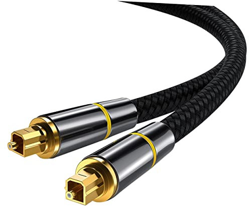CAXUSD Câble Audio À Fibre Optique 10 M Rallonge Pour Barre De Son Console Tv