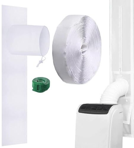 Tragbare Klimaanlage Türdichtung Kit, 25x92cm Klimaanlage Balkontürdichtung, Türabdichtung Für Mobile Klimageräte, Klimaanlagen, Wäschetrockner, Ablufttrockner Ohne Bohren