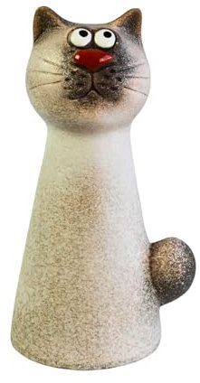 Manufaktur Lichtbogen Zaunhocker aus Keramik | Katze