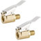 2Pcs Valve Lever Plug Air Chuck, Tire Air Chucks, Brass Tyre Valve Air Pump Clip,Car Pump Accessories Thread Nozzle Adapter, Tire Air Chucks Open End Inflator Valve Connector for Car Truck (8mm)