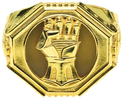 Starforged Warhammer 40 K The Sigil Ring of Dorn Imperial Fäuste Silberring Zubehör Schmuck, Small, Metall, Kein Edelstein