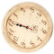 Sauna résistant aux hautes températures horloge ronde en bois accessoire portable pour hammam salon