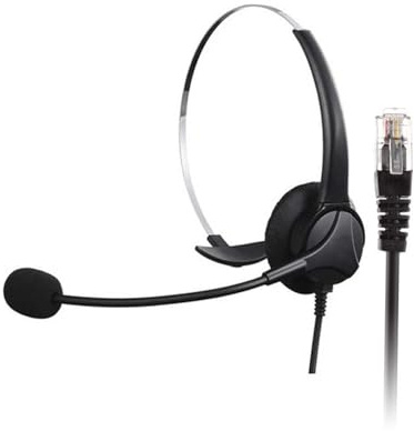 Business-Headsets, hygroskopische Mikrofone, Spitze, 330° verstellbare Ohrkappen, Spektral-Subtraktionstechnologie, Schreibtisch-Headsets mit Spektral-Subtraktion